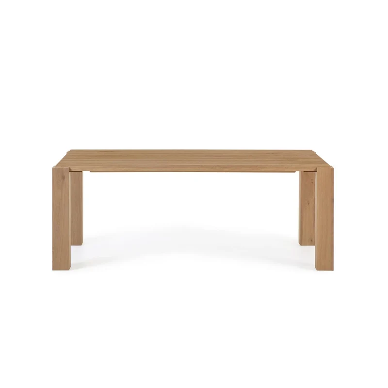 Deyanira table with oak veneer and solid oak legs 200 x 100 cm