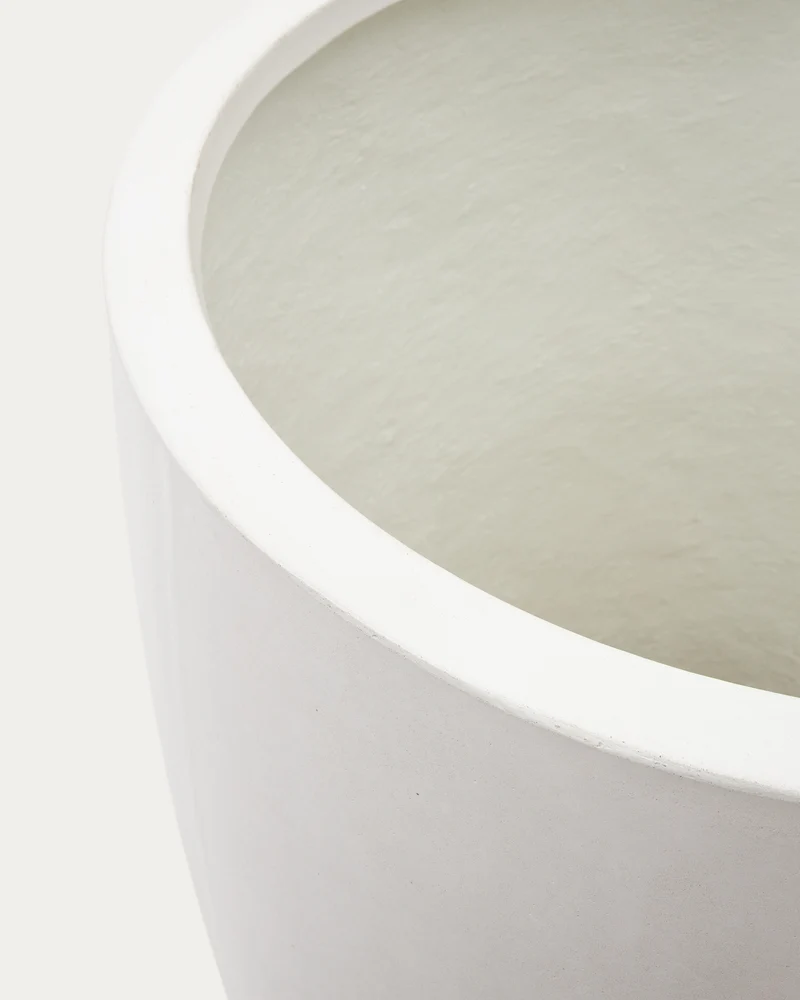 Aiguablava White Cement Planter Ø 75 cm