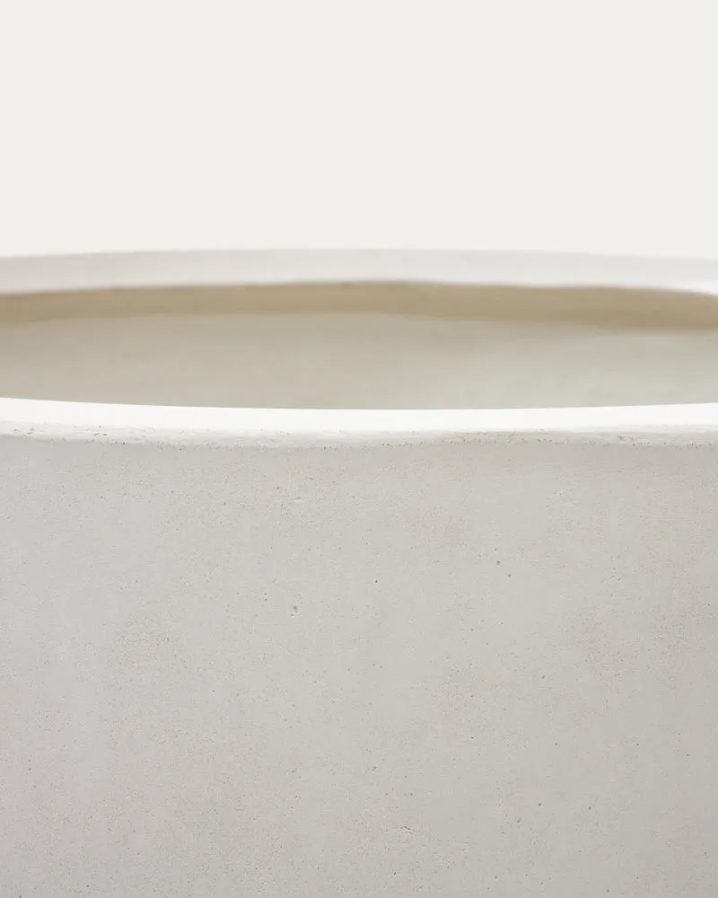 Aiguablava White Cement Planter Ø 75 cm