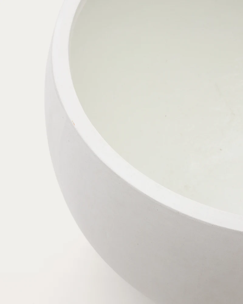 Grau White Cement Planter Ø 72 cm
