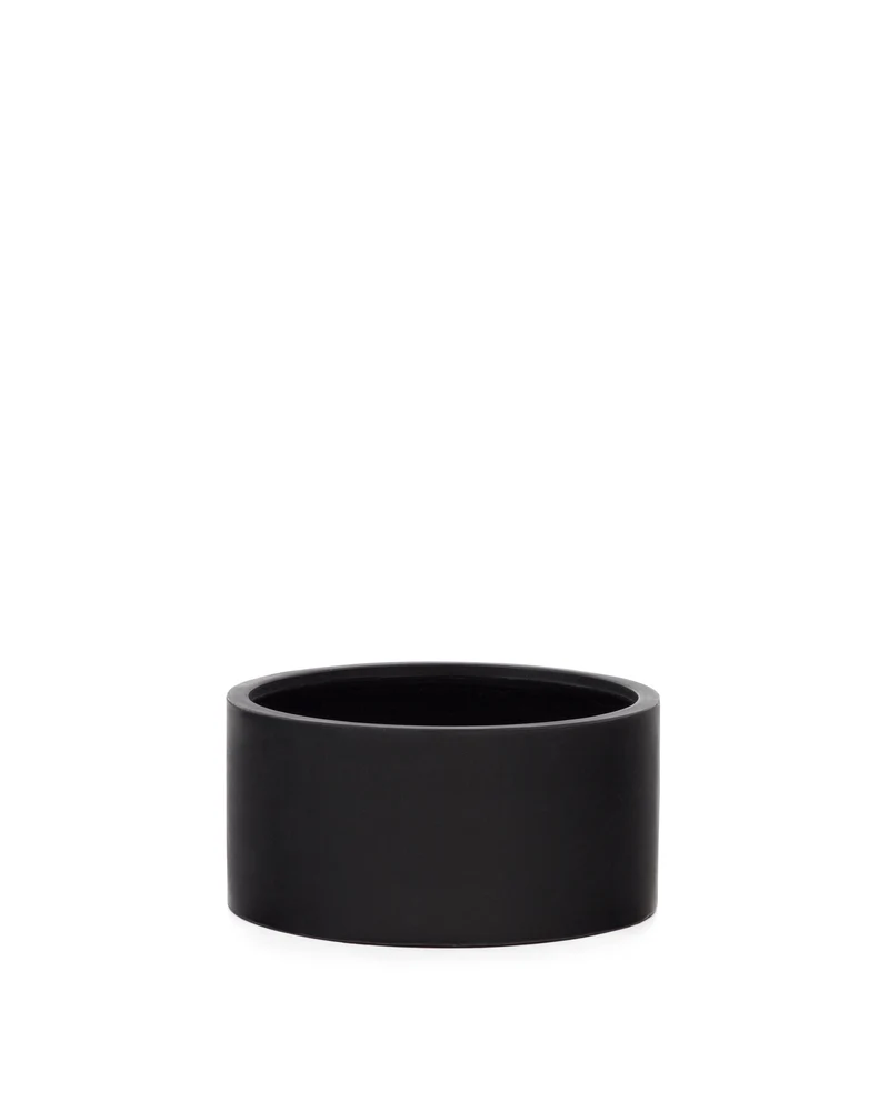 Aiguablava plant pot in black cement, Ø 62 cm