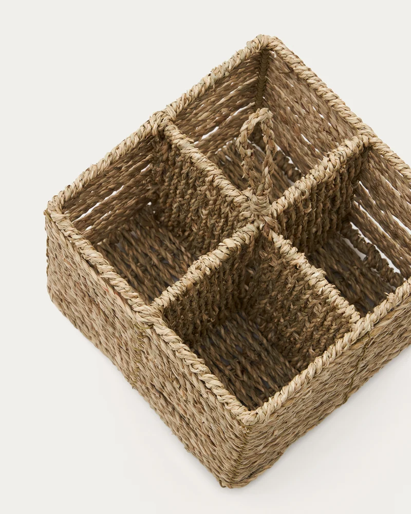 Tossa natural fiber cutlery basket