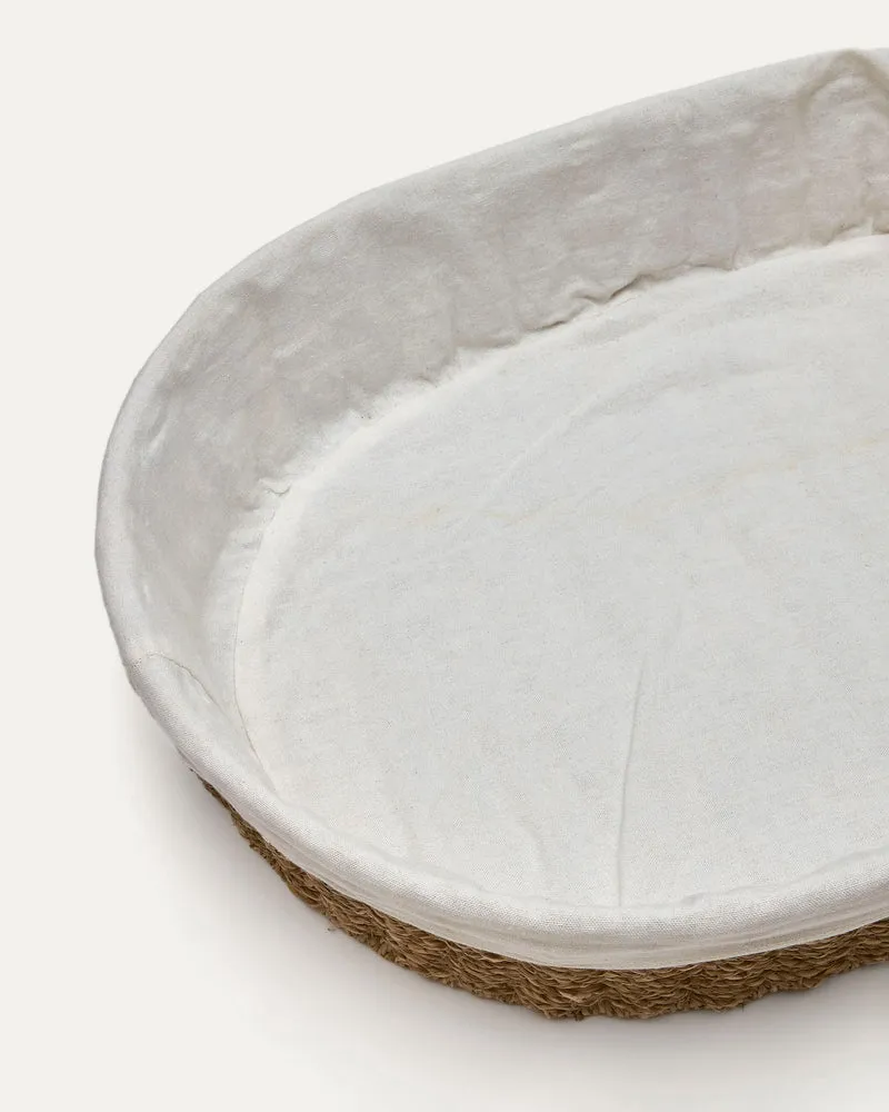 Tossa large natural fiber basket