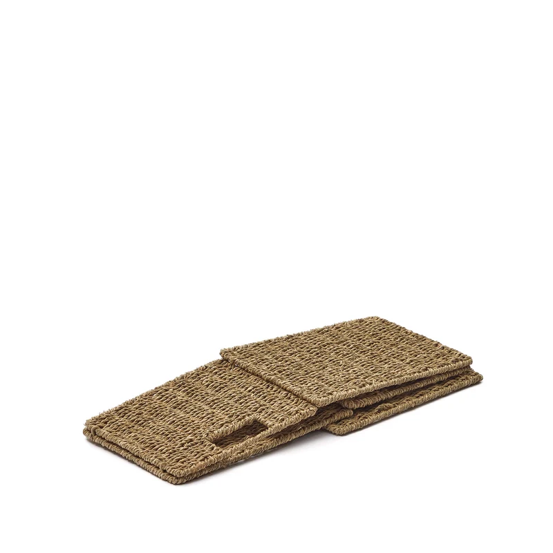 Tossa natural fibre folding box, 32 x 27 cm