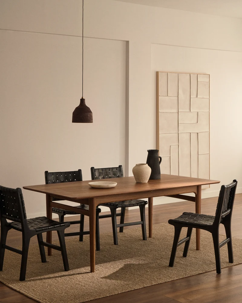 Klis white linen picture with geometric shapes, 120 x 200 cm
