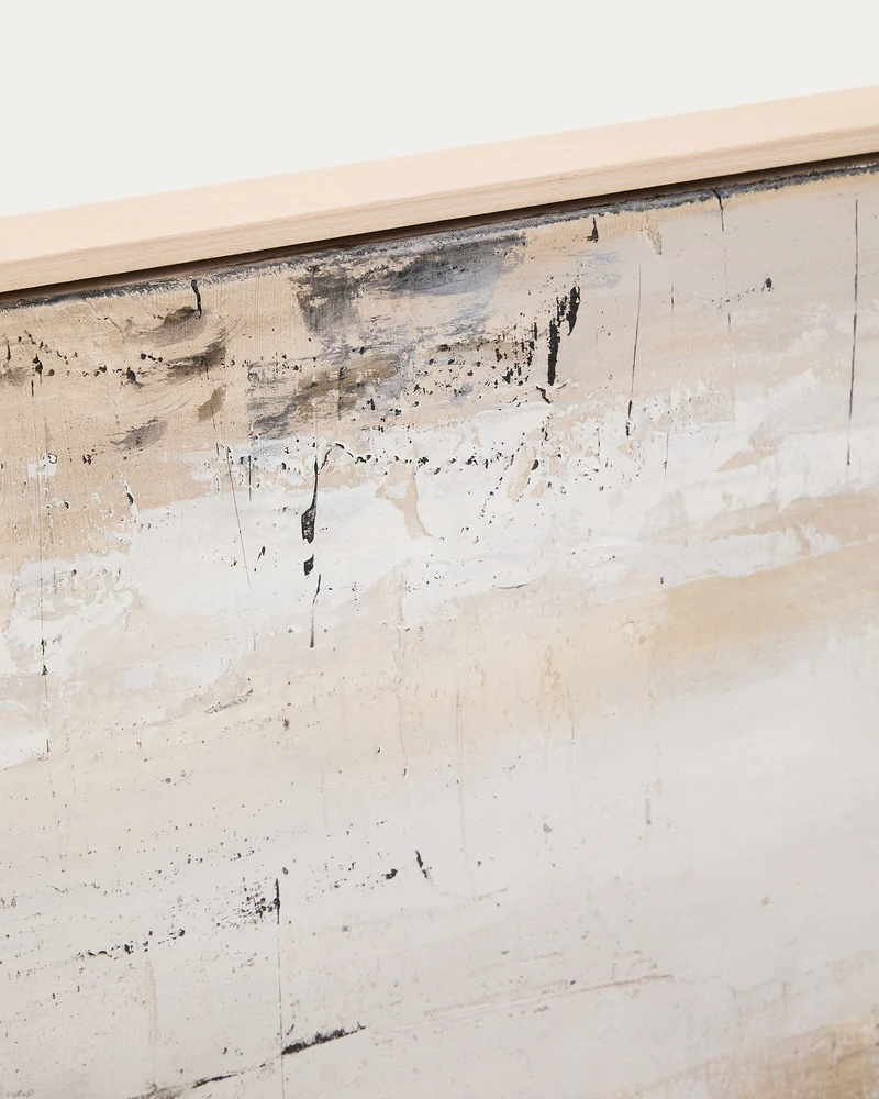 Selnar grey abstract picture, 122 x 32 cm