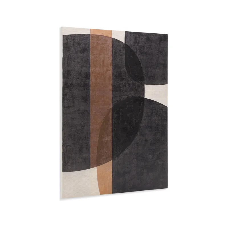 Tonol, brown abstract canvas, 180 x 140 cm