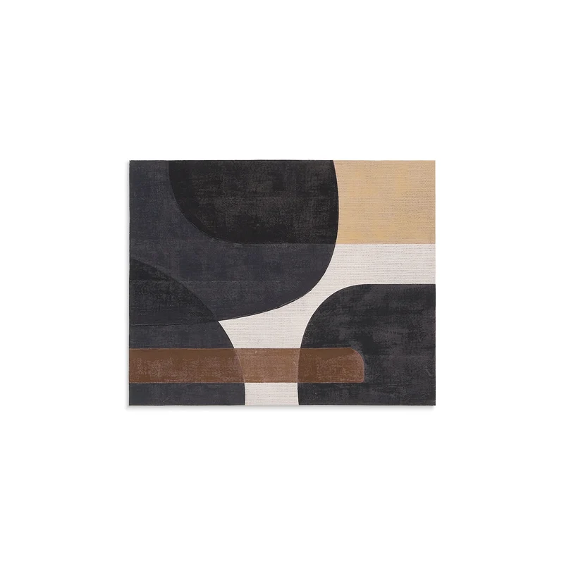 Tonol, brown abstract canvas, 100 x 80 cm