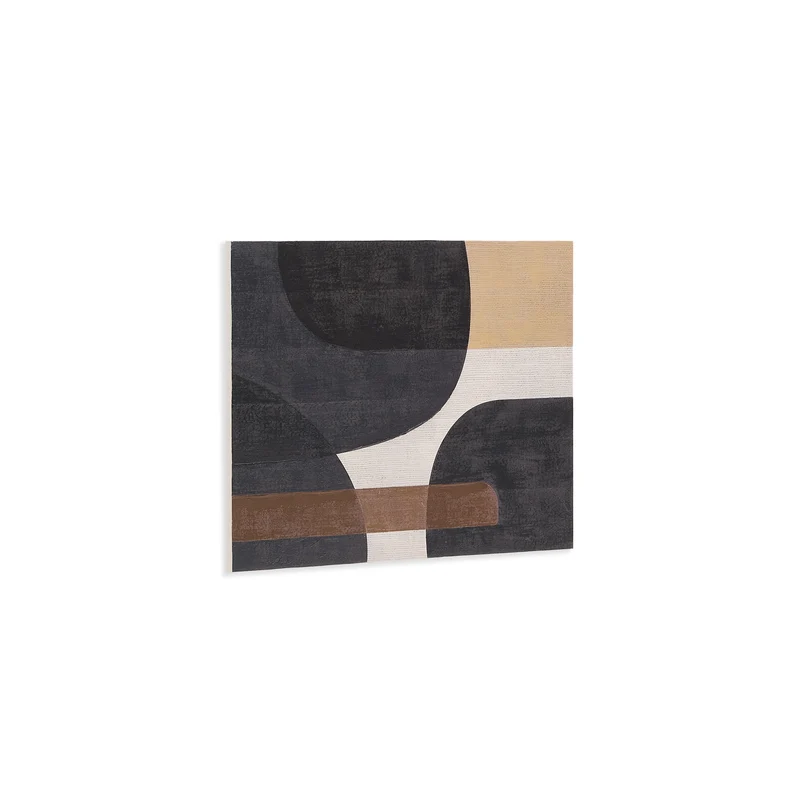 Tonol, brown abstract canvas, 100 x 80 cm