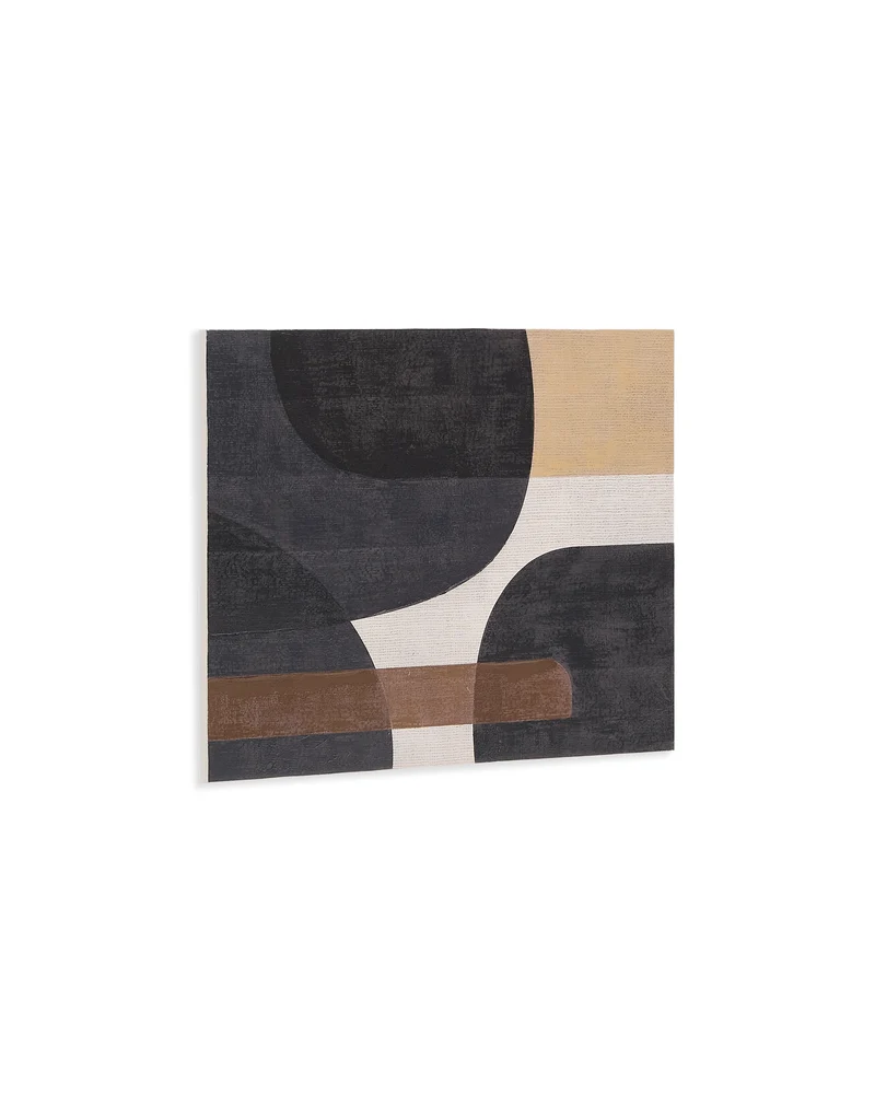 Tonol, brown abstract canvas, 100 x 80 cm