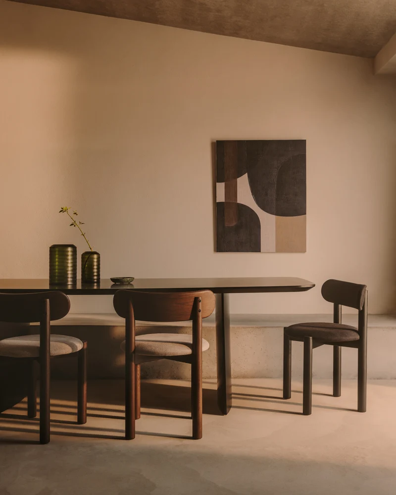 Tonol, brown abstract canvas, 100 x 80 cm