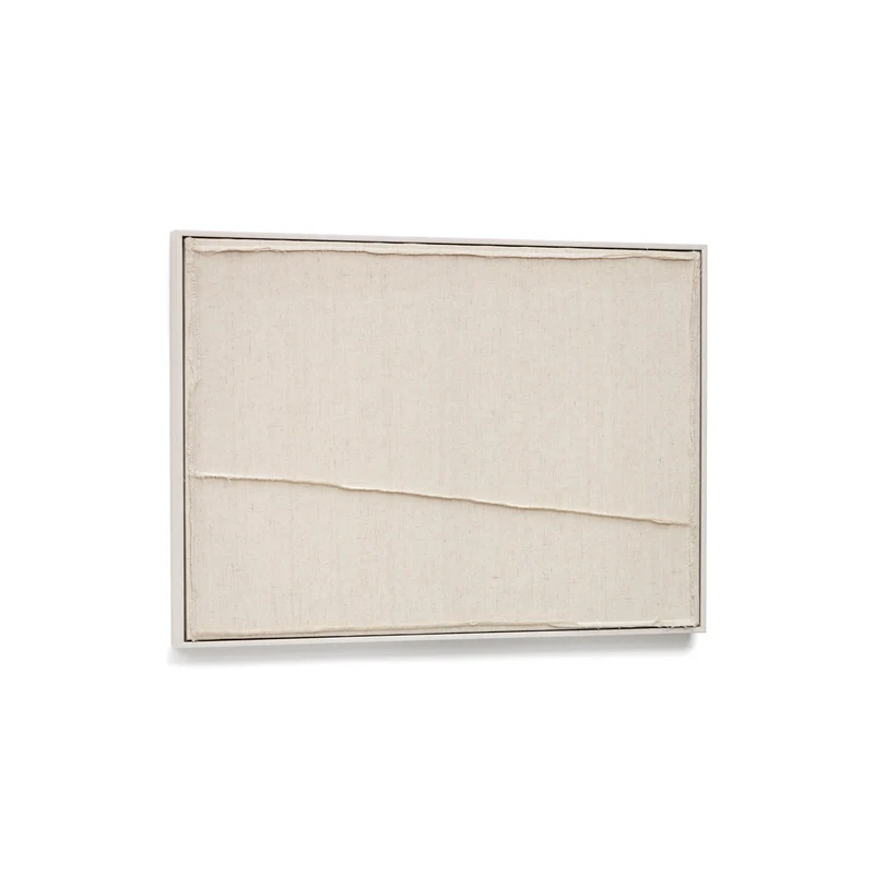 Maha white wall hanging with vertical line 52 x 72 cm