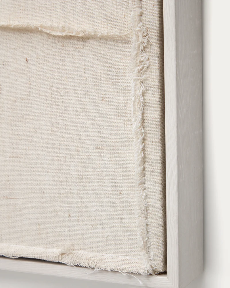 Maha white wall hanging with vertical line 52 x 72 cm