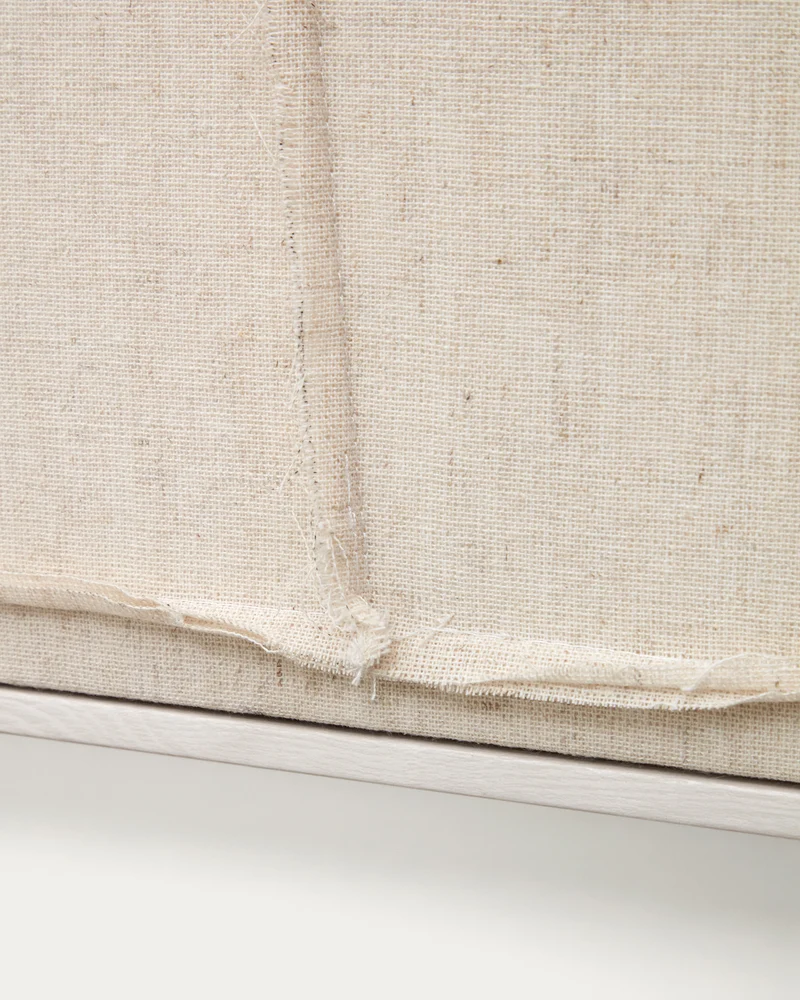 Maha white wall hanging with horizontal line 52 x 72 cm