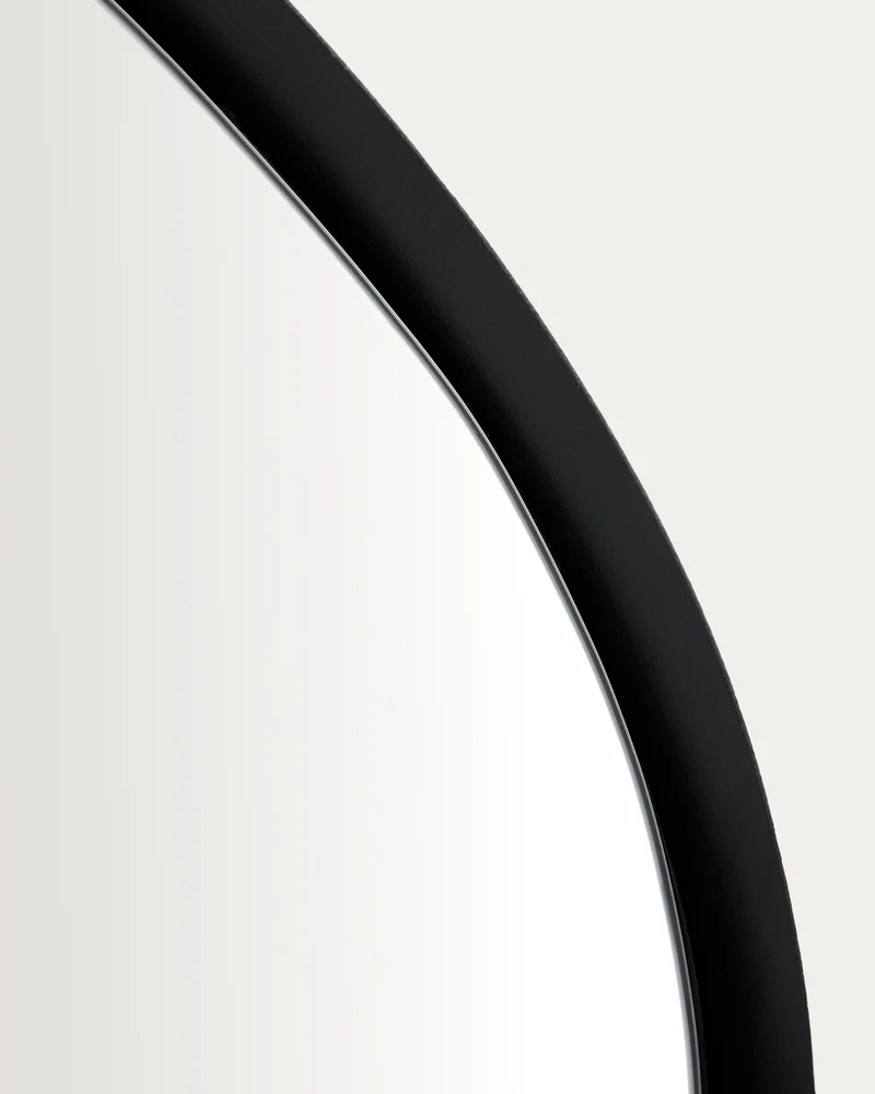 Tebel black metal mirror 67.5 x 74.5cm