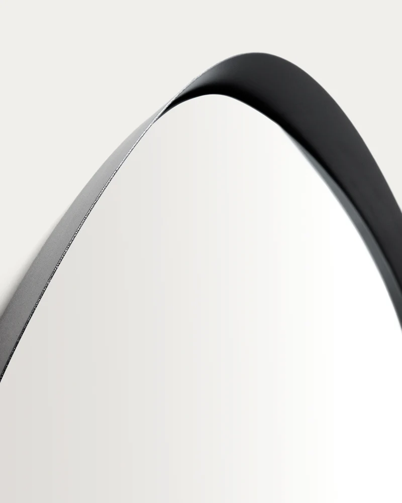 Tebel black metal mirror 85 x 93.5 cm