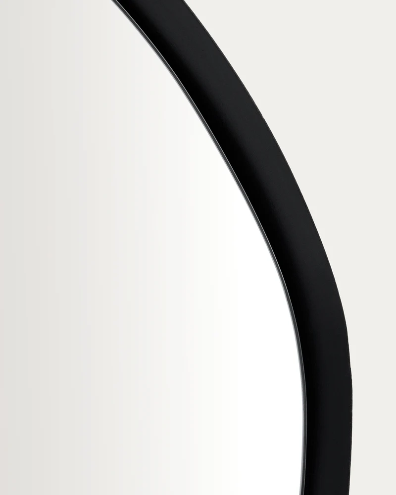 Tebel black metal mirror 85 x 93.5 cm