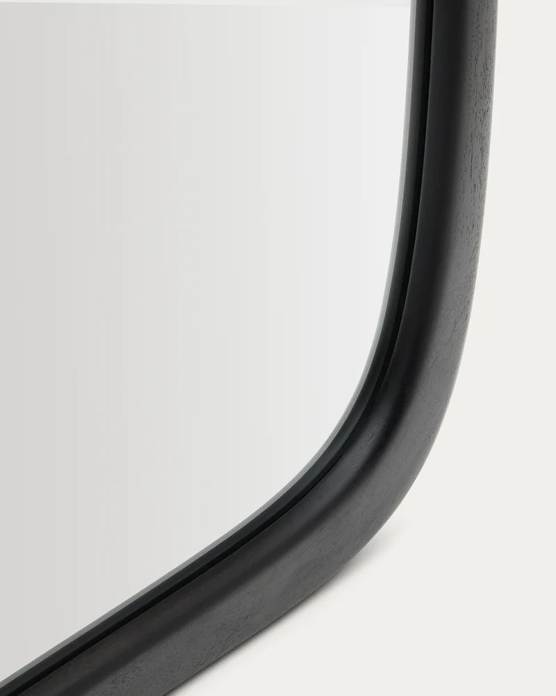 Alura black teak wood mirror 94.5 x 192cm FSC 100%