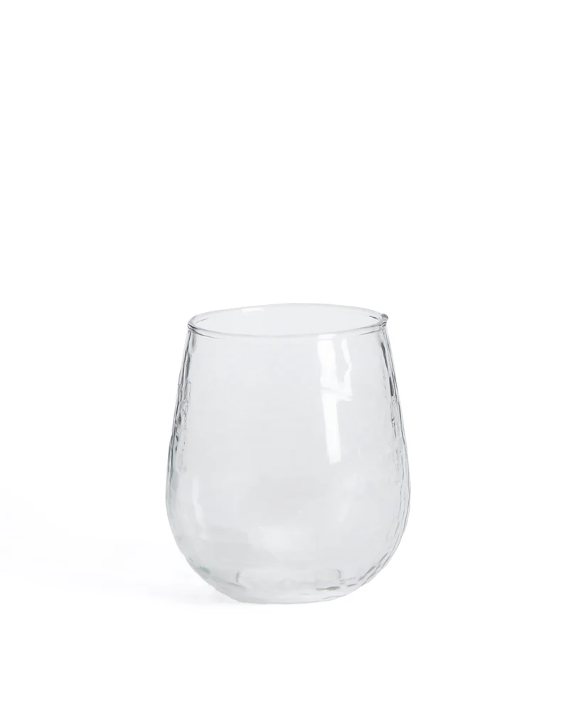 Sileia cup made of transparent recycled glass