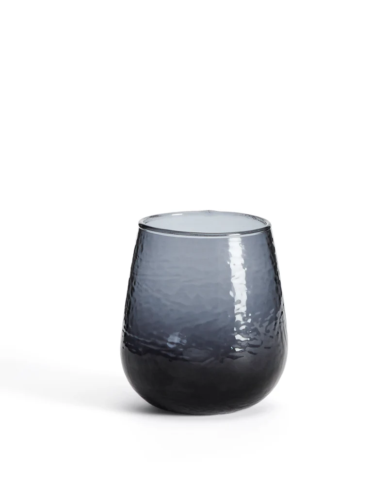 Sileia cup made of blue recycled glass
