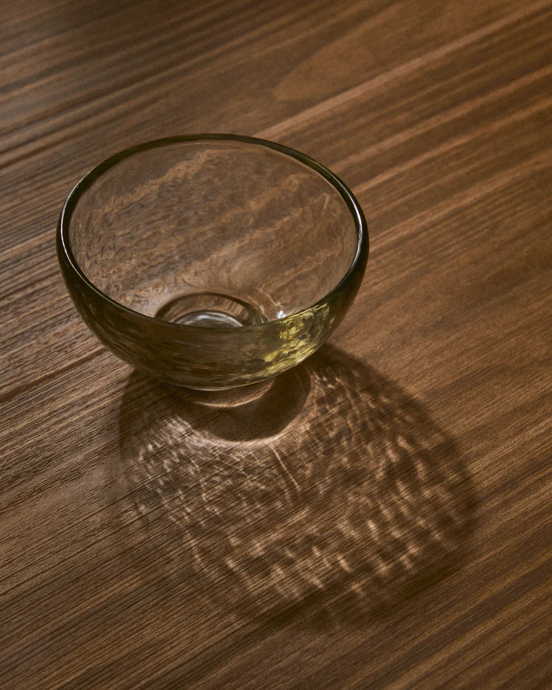 Sileia small bowl made of transparent recycled glass