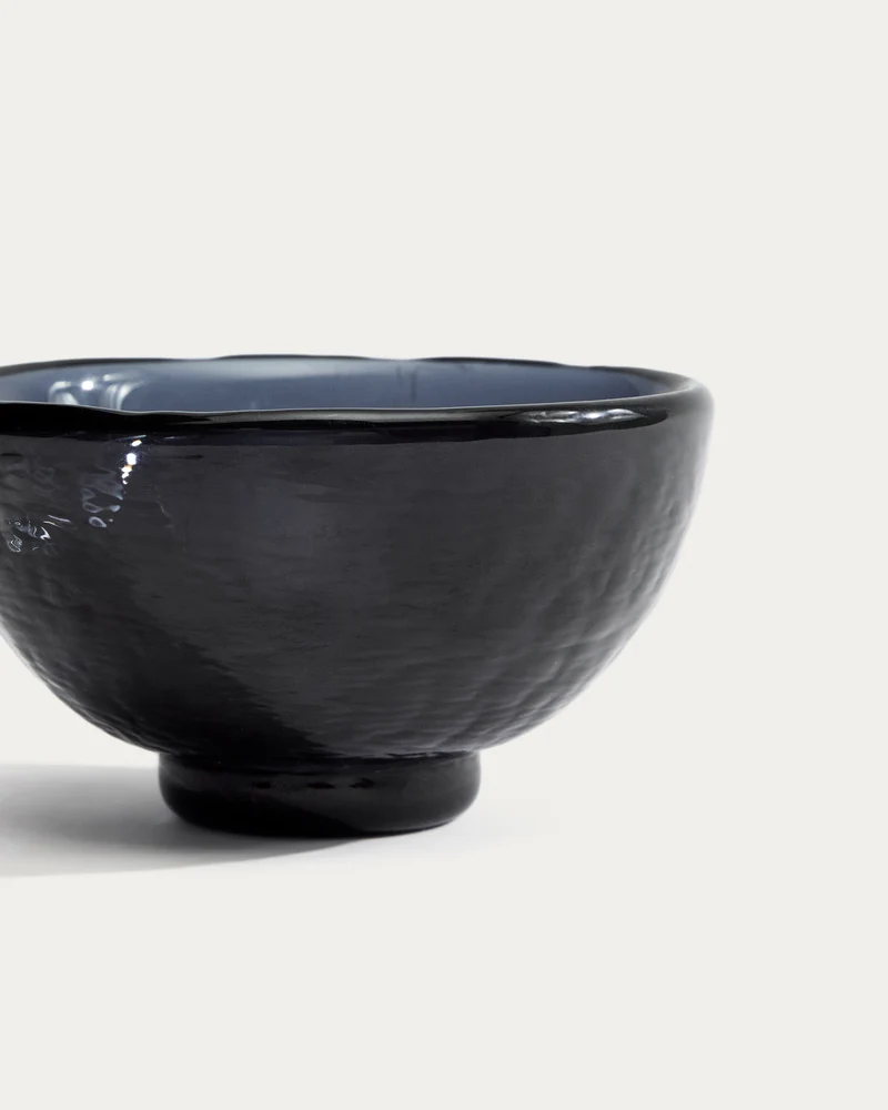Sileia small bowl made of blue recycled glass