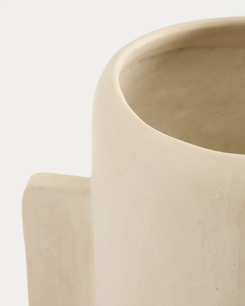 Mireni papier-mâché vase beige 38 cm