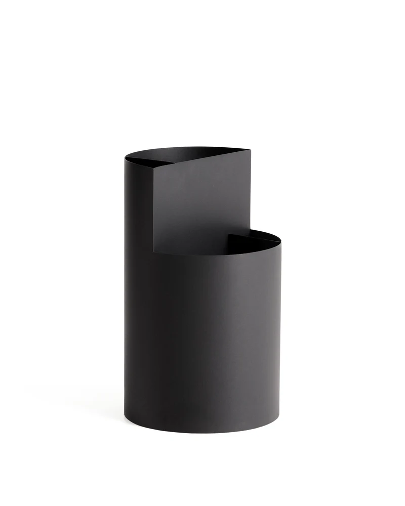 Atin dark grey metal large umbrella stand