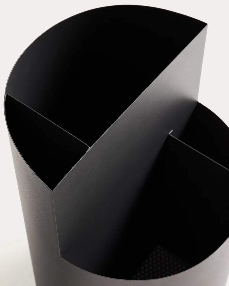 Atin dark grey metal large umbrella stand