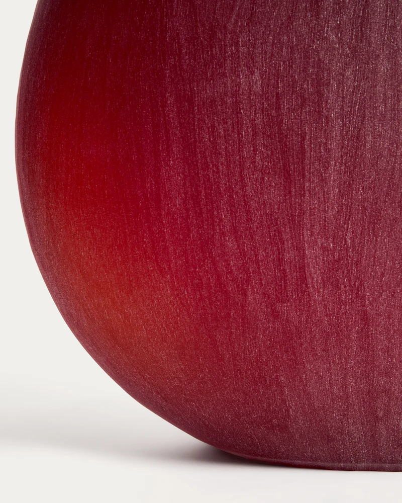 Rovena burgundy glass vase 43.5 cm