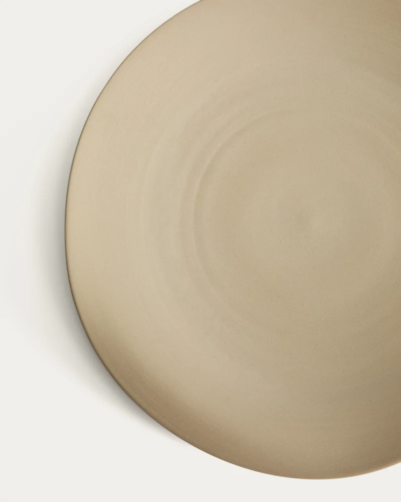 Ebenor beige ceramic table centerpiece Ø 30 cm