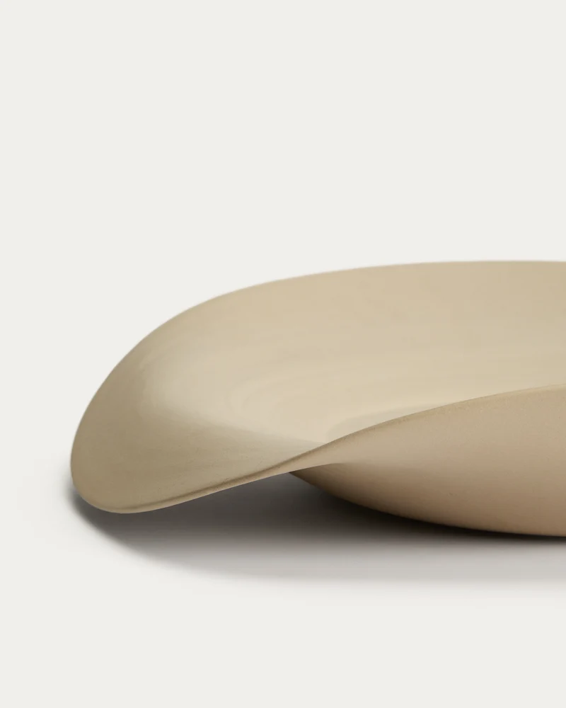 Ebenor beige ceramic centerpiece Ø 40 cm