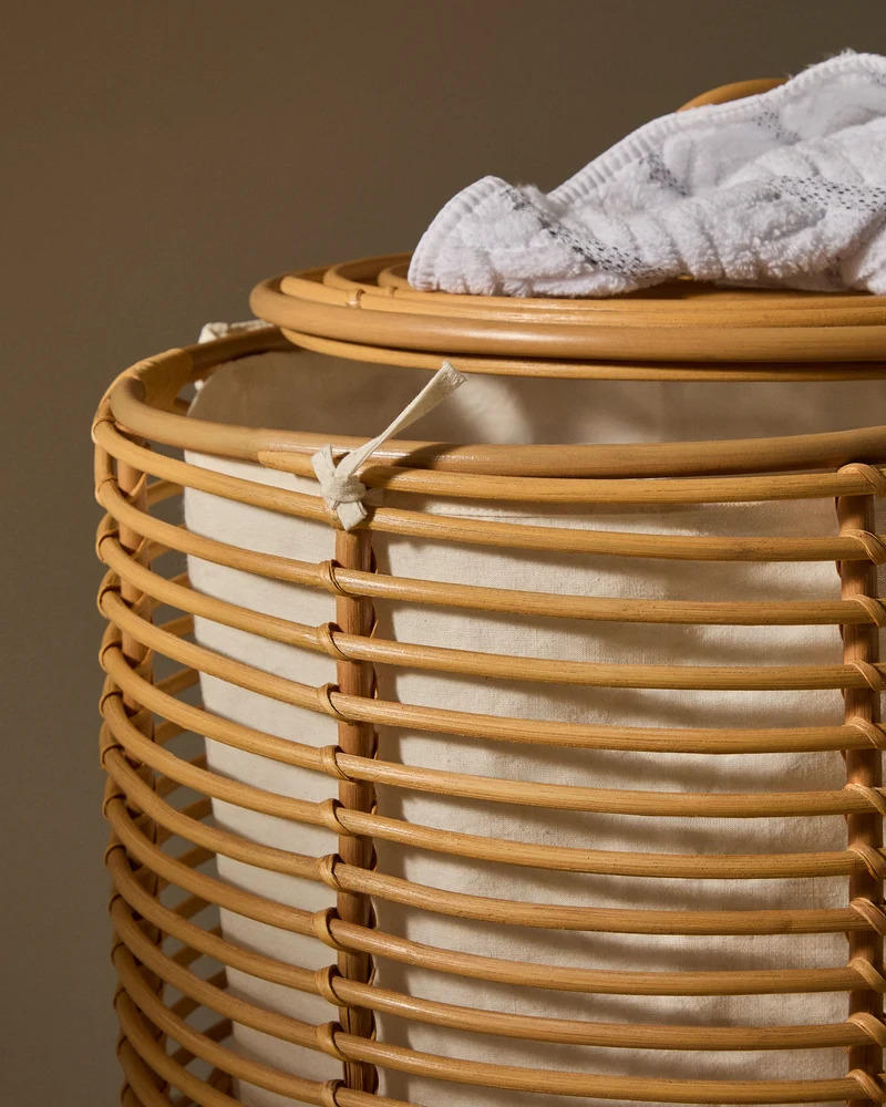 Liora rattan laundry basket 59cm