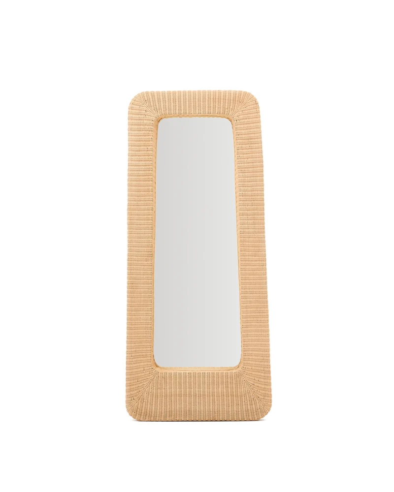 Zilna rattan mirror 58 x 120 cm