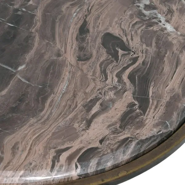 Side Table with Marble Top