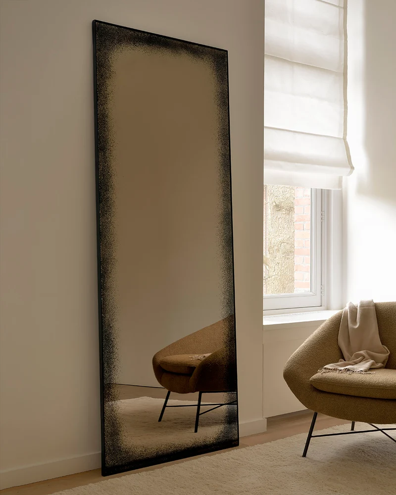 Aged Floor Mirror