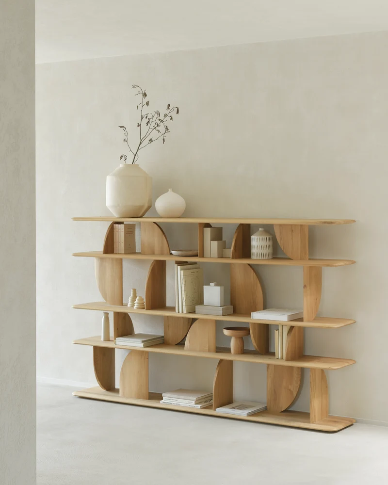 Geometric Rack Oak