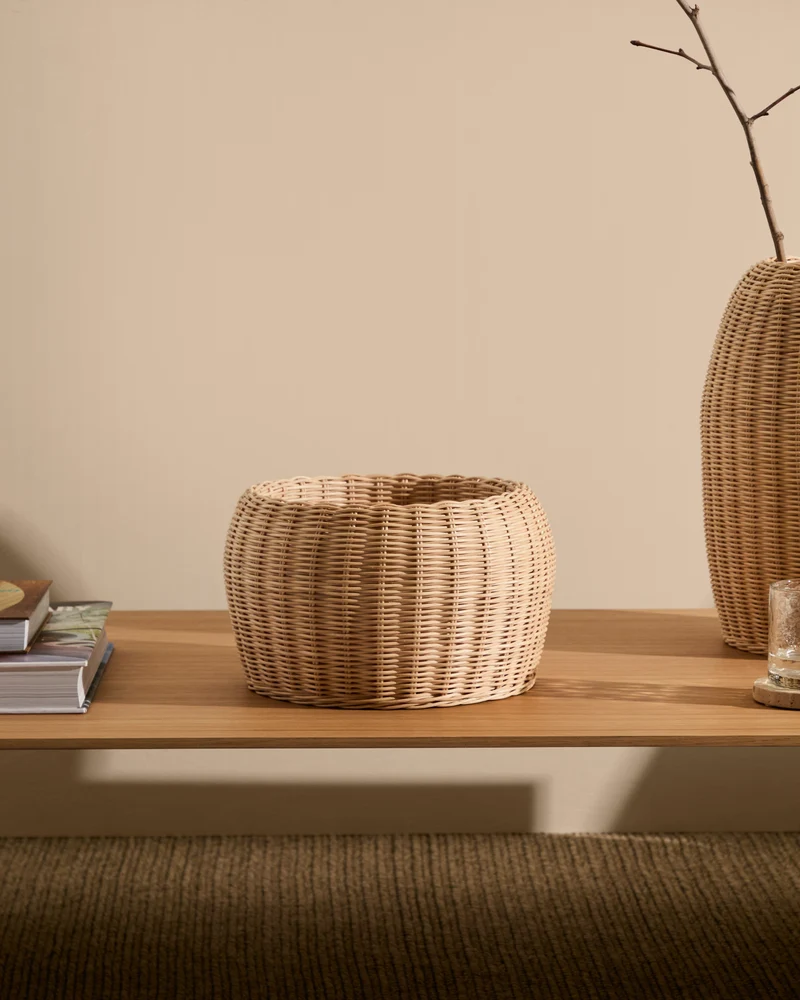 Zilna rattan vase 19cm
