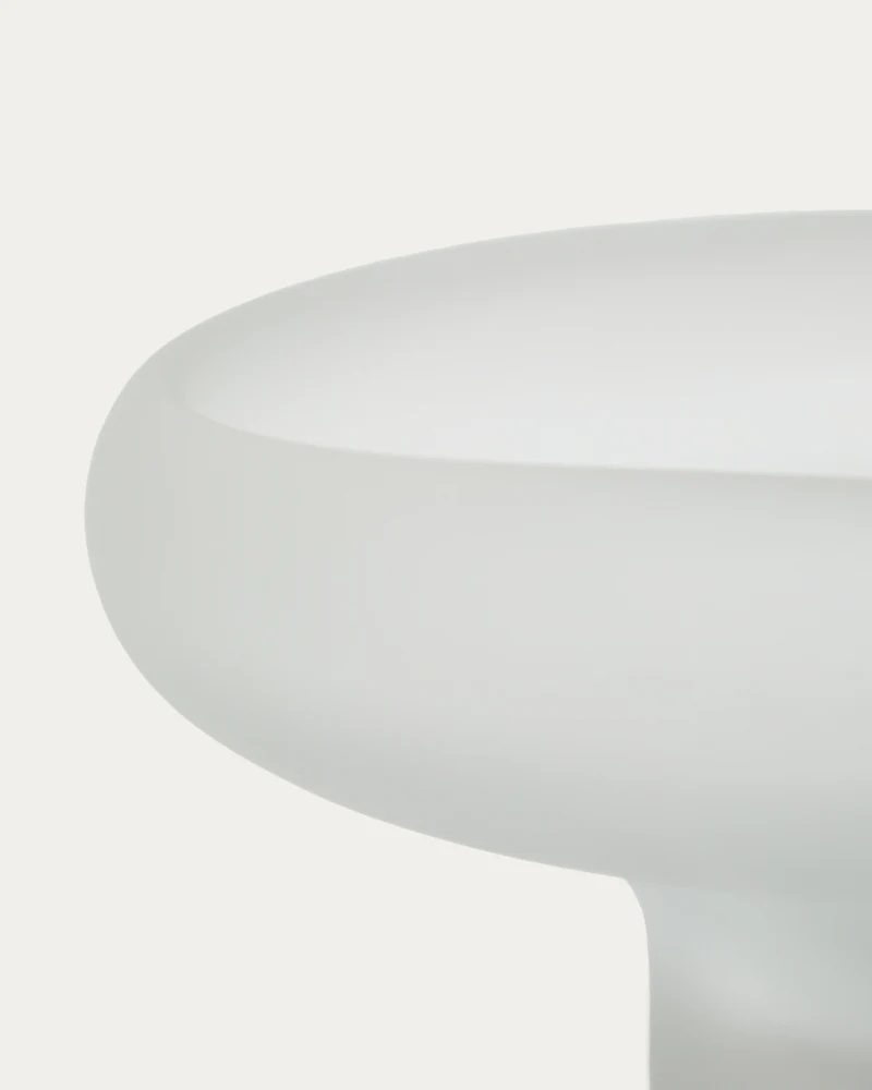 Ondaro frosted glass centrepiece 15cm