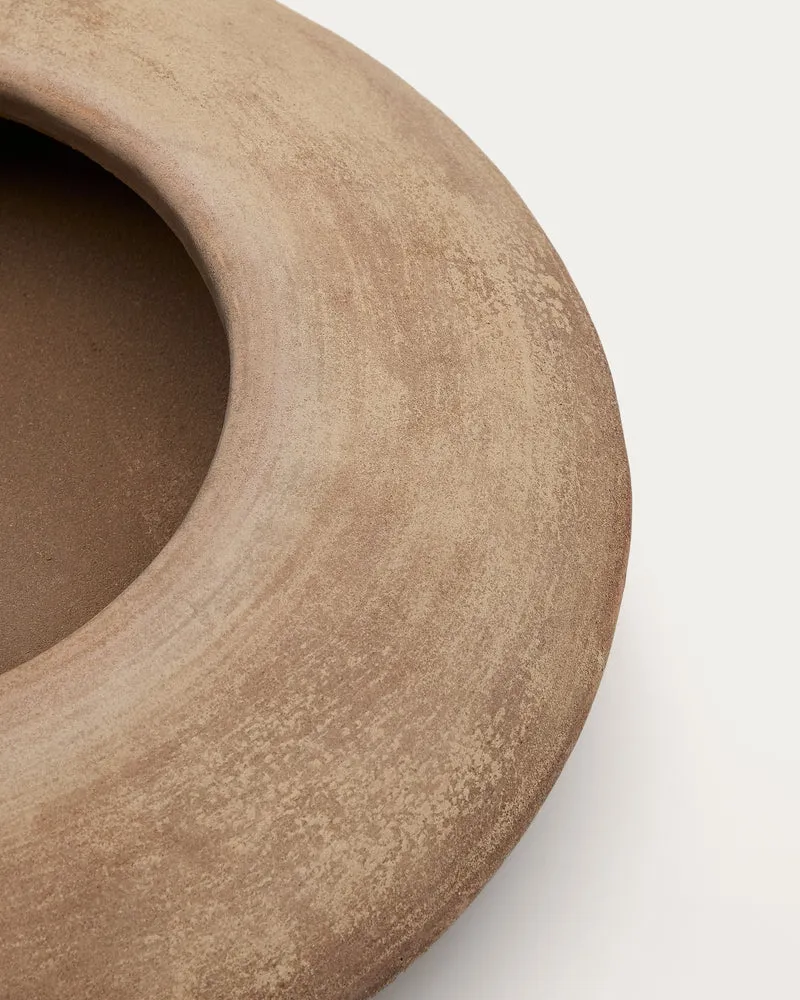 Rivor terracotta planter with natural finish Ø 50cm