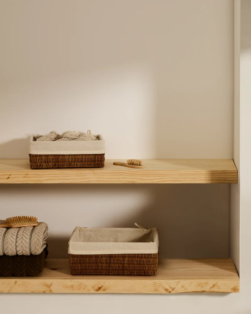 Indali set of 2 rattan baskets, 32 x 25 cm / 28 x 20 cm