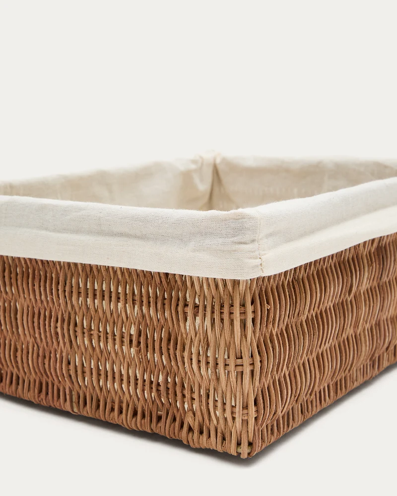 Indali set of 2 rattan baskets, 32 x 25 cm / 28 x 20 cm