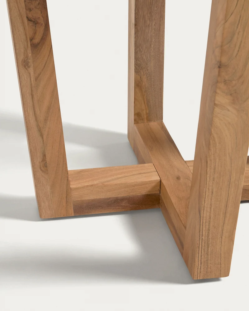 Nahla round table made from solid acacia wood with natural finish Ø 90 cm