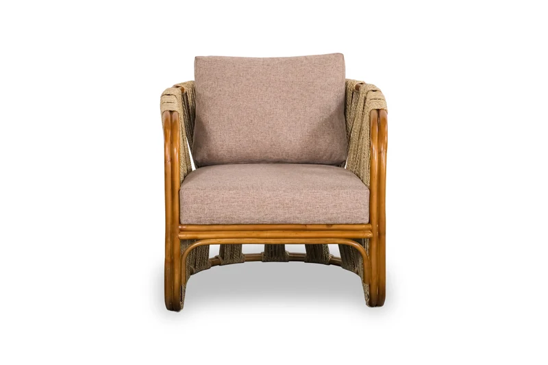 Fauteuil sablier tressé