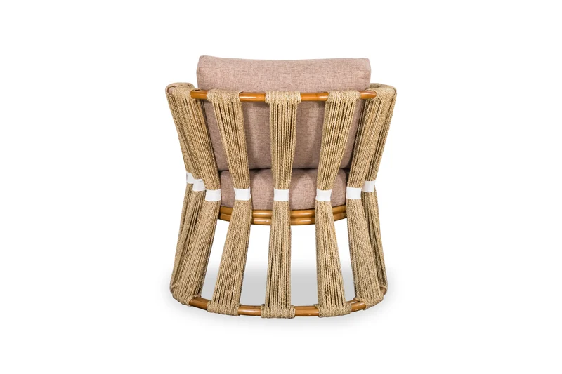 Fauteuil sablier tressé