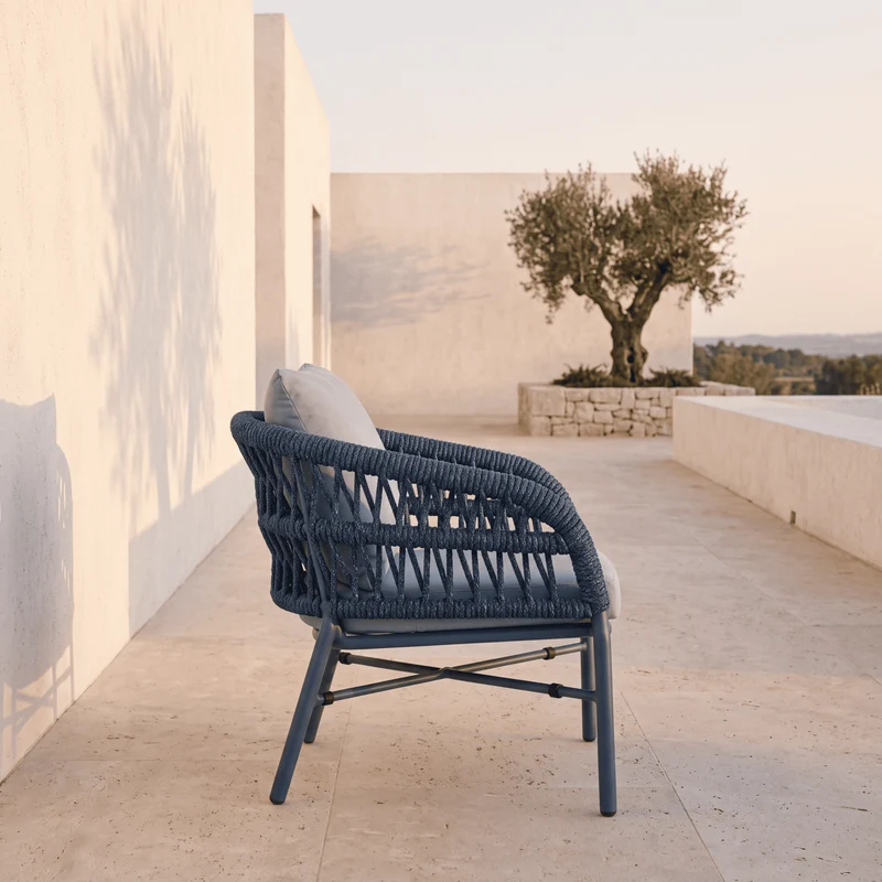 Fauteuil Holly Bleue