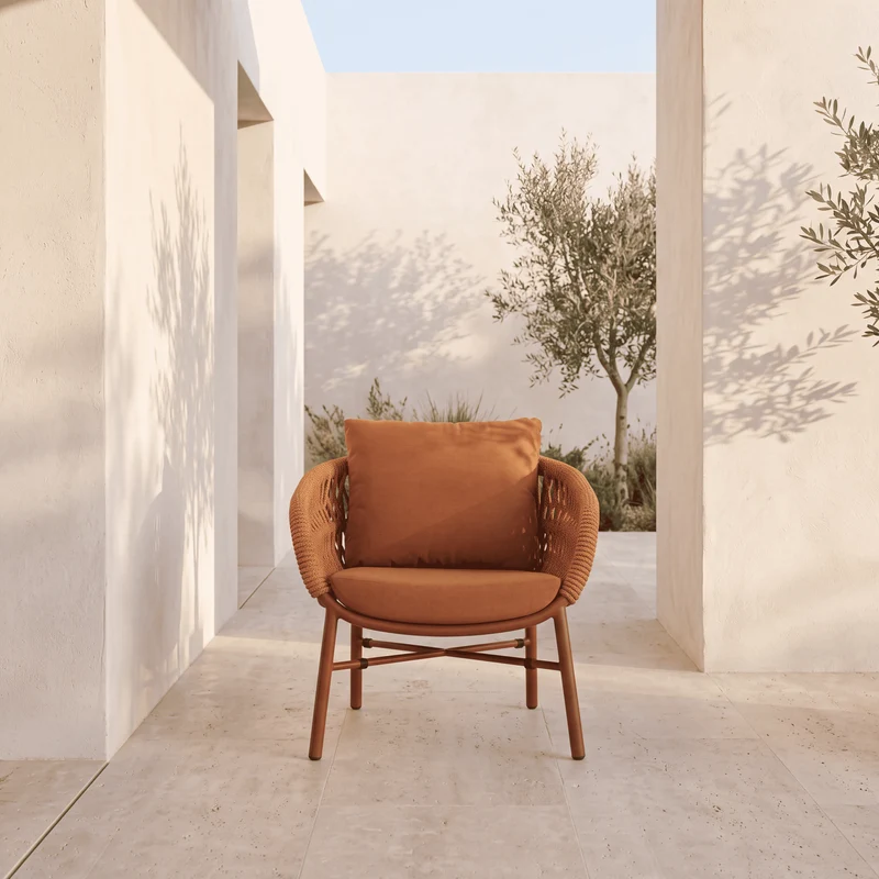 Fauteuil Holly Terracotta