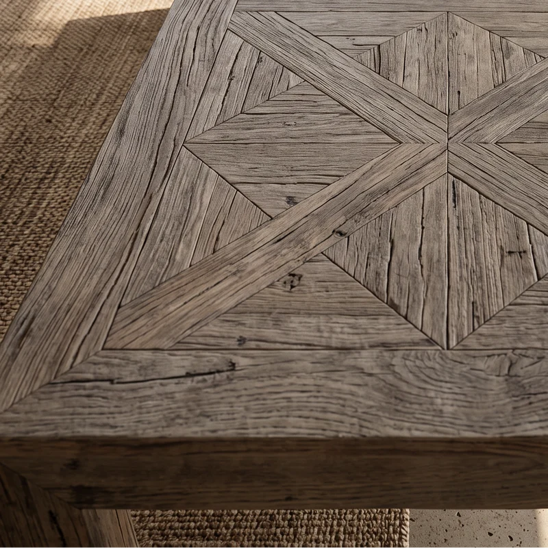 Table basse rectangulaire en orme MIA