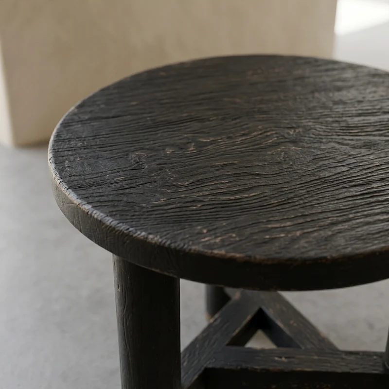 Table basse ANNA en bois Ø60 × H50 cm