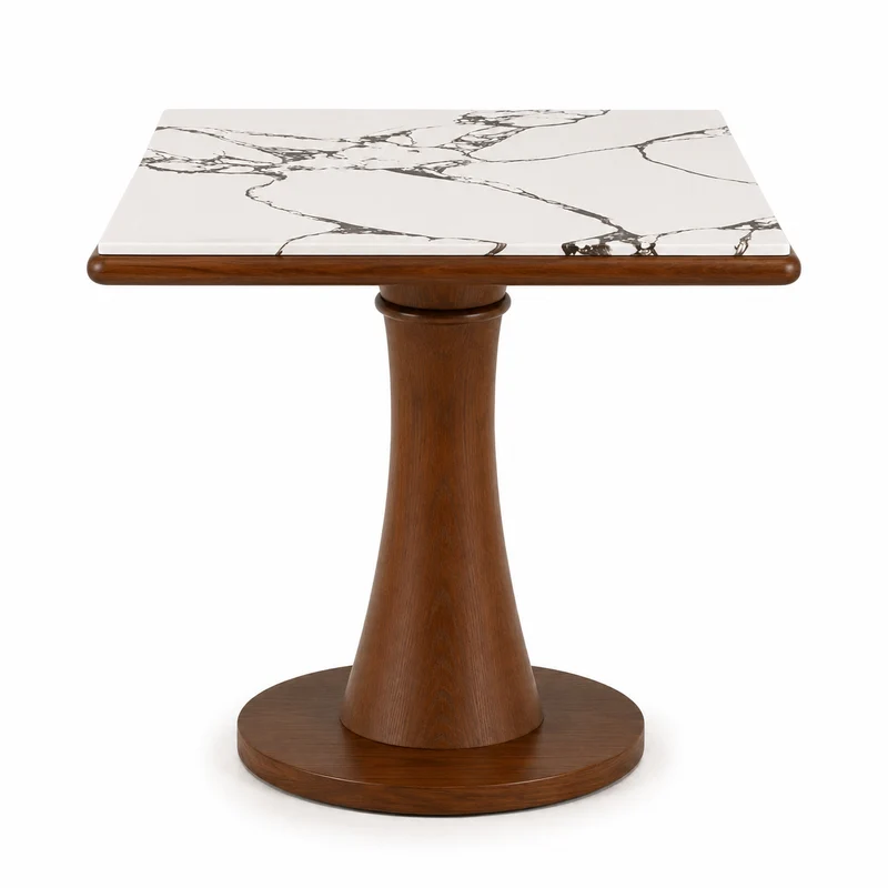 Table carré en céramique 75x75 cm